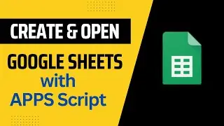Create and Open Google Sheets with Google Apps Script Tutorial in Hindi