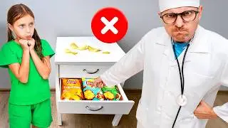 🚑 The doctor says “No more sweets!” 🍭 Can Alex and Dasha help her eat healthy?