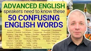 50 Advanced Confusing English Words Explained