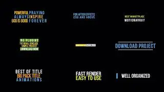 95 Typography With 4K Resolution - After Effects Templates Download