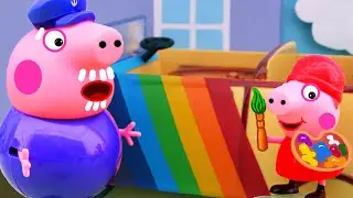 Rainbow car, Peppa Pig Animation
