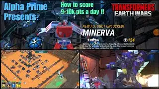 How to score 9-10k pts a day & let's unlock some new 5 star bots! Transformers Earth Wars