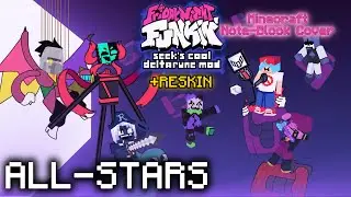 FNF All Stars Note-Block Cover | Seeks Cool Deltarune Mod + MINECRAFT RESKIN