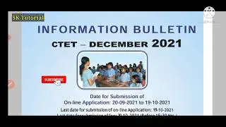 CTET-2021 LATEST NOTIFICATION