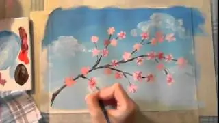 Уроки Рисования для Детей  Гуашь  Рисуем Весну