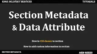 AEM Franklin #11 | How to add CSS classes and data attributes to sections in Edge Delivery Services