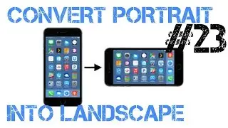 How to convert mobile screen into landscape mode