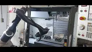 Beladen en omkeren met Doosan Cobot op HAAS VF2 bij Hagen Techniek en geprogrammeerd met EZCAM