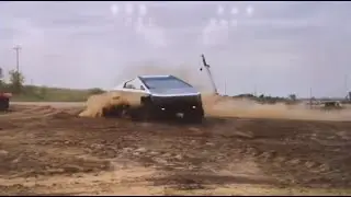 Прототип Tesla Cybertruck проехался по бездорожью