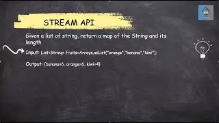 Java 8 Stream API -57 | Convert list of string into map of String and its equivalent length