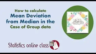 How to calculate   Mean Deviation from Median [ group data]