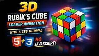3D Rubik’s Cube Loader Animation using HTML & CSS Only | Coding Cloud
