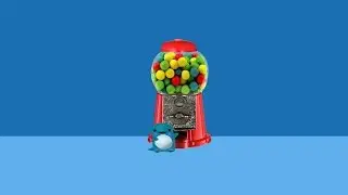 Learn Colors With Gumball Machine 3D Gumballs