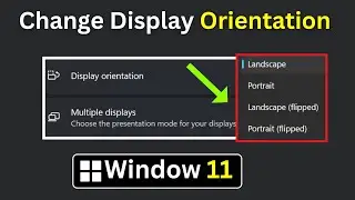 change display orientation windows 11 | how to rotate the screen in windows 11