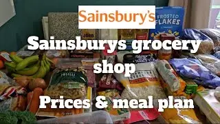 Sainsburys grocery shop 2024 | £3.75 pp a day | Budget friendly