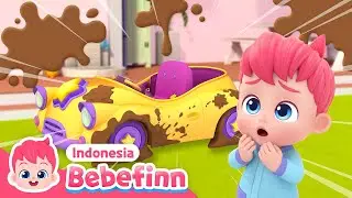 Mencuci Mobil | EP77 | Wash the Car | Lagu Anak | Bebefinn Bahasa Indonesia