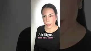 The shapeshifters of the zodiac! #tiktok #zodiacsigns #zodiacmakeup #astrology #shorts #airsigns