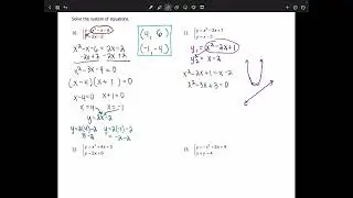 Alg2 2 4D Solving NonLinear Systems
