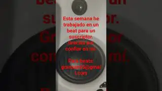 Si necesitas beats para tus raps, contáctame.