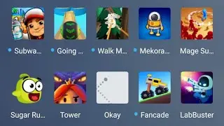 Subway Surfers, Okay?, Once Upon a Tower, Going Balls, Walk Master, Sugar Rush, Fancade, Orbia ...