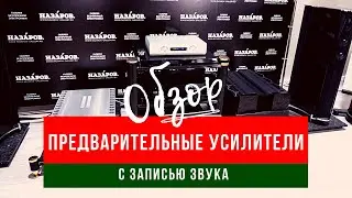 7 предварительных усилителей и 3 топовых усилителя мощности. Обзор с записью звука. 