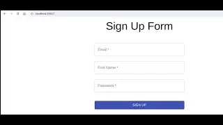 React Sign-up form using TypeScript