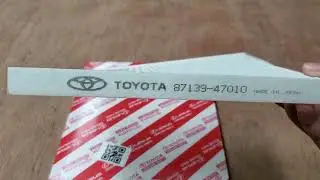 AIR COND CABIN FILTER ALPHARD AH10/MH10 CAMRY XV30/ACV30 ESTIMA XR30/ACR30 WHITE HARD PAPER TYPE