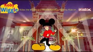 KobyWiggle Rides the Mickey And Minnie Runaway Railway Ride on Roblox