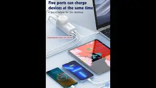 LDNIO SC1418 2500W Desktop Power Strip 2 USB-C and 2 USB-A 65W high power