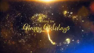 Magic Holiday Sparkles Intro 🌟 After Effects Template