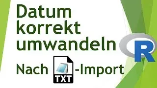 Datumsvariable beim txt-Import in R ins korrekte Format bringen