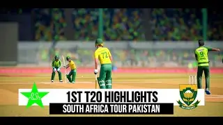 Pakistan vs South Africa | 1st T20 Highlights | Jan 2021 | South Africa Tour Pakistan | Cricket 19