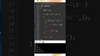 C program to print half pyramid pattern of number // C programming // C tutorials
