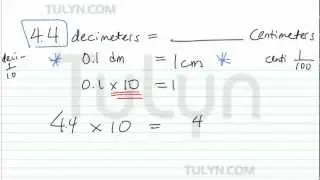 Conversion of Metric Units: Converting Decimeters to Centimeters