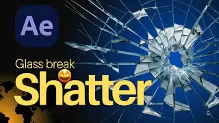 Easy After Effects Shatter Tutorial Glass Breaking Effect | After Effects 2025 | Ali Ahmed