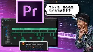 Making A Beat In Adobe Premiere CHALLENGE!🔥🔥 (Metro Would Be Proud)