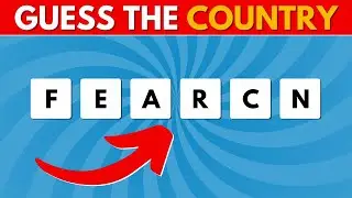 Guess the Country by its Scrambled Name | Country Quiz🌍🔠