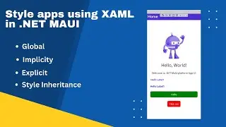 Style apps using XAML In .NET MAUI