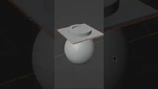 Модификатор Srinkwrap в Blender. #blender #3dmodeling #shrinkwrapping #shorts