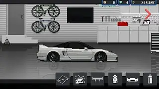 Acura NSX car build in Pixel Car Racer