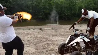 The Wrong Way To Shoot  A Micro Draco & Glock In The Hood (MUST WATCH)