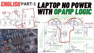 PACIN Signal and Op AMP Logic Laptop No power On ENG PART-1 | La 8131p | Online Chip level Training