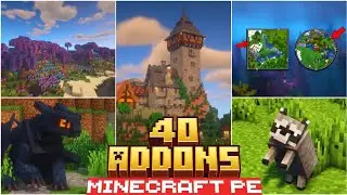 🥇BEST 40 ADDONS for BEDROCK | MINECRAFT PE +1.21 