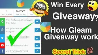 How to win every giveaway | how gleam giveaway work| Smartphone giveaway | how to win gleam giveaway