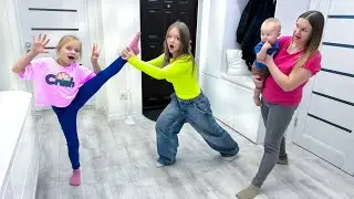 Margarita and Lera held a CHALLENGE! How Mom and Dad swapped ROLES! Margarita, Lera, and Mark