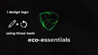 I design logo using PENCIL tool and ROTATE tool | illustrator tutorial