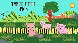 THREE LITTLE PIGS SONG WITH LYRICS | SONG FOR KIDS | BEST NURSERY SONG | CHILDREN MUSIC | KIDS POEM