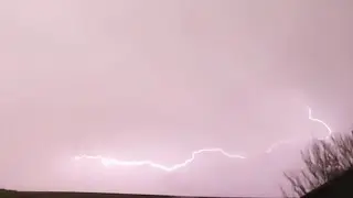 lightning caught on CCTV.