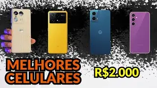(NOVO) CELULARES Até R$ 2000 Com As MELHORES CÂMERAS Para GRAVAR VÍDEOS Em 2024 - SÓ OS TOPS