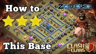 How to beat popular TH12 push & war base | How to smash popular trophy & war base (#01)
